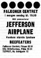 Avisannonce: Jefferson Airplane m.fl. ... 